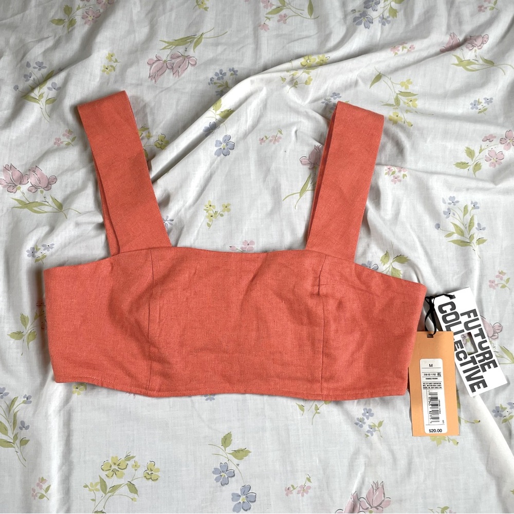 Coral crop top